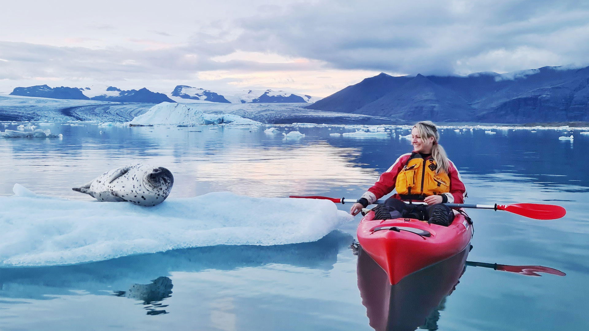 Glacier and Volcano Expeditions, Ice hike & Glacier lagoon kayaking tour  guide