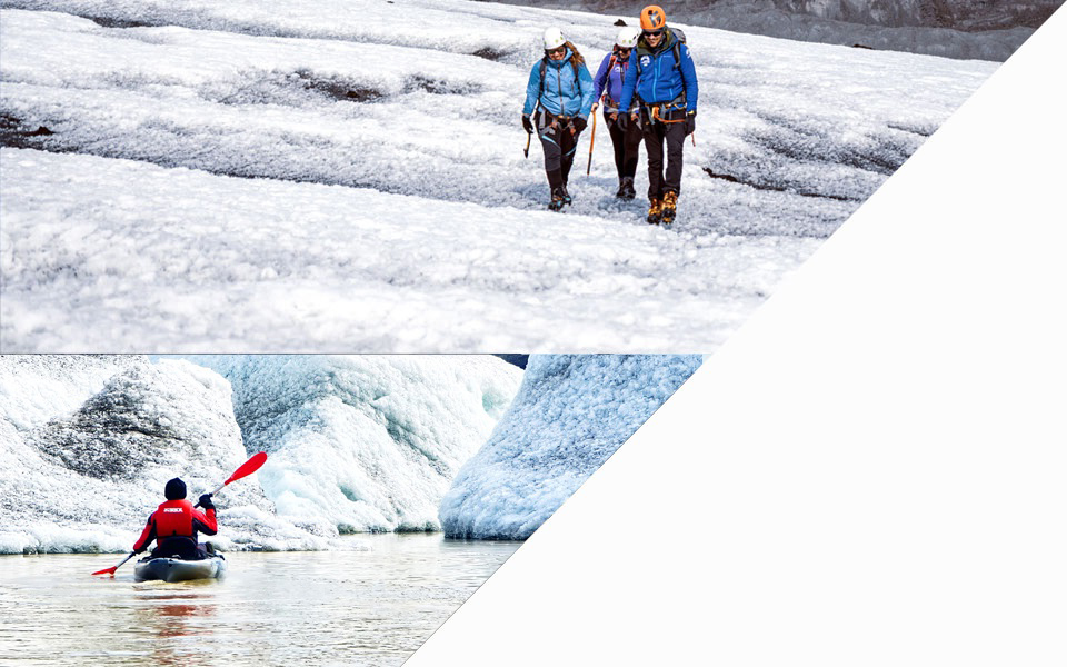 Glacier Unique: Kayaking Tour & Glacier Walk